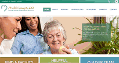 Desktop Screenshot of healthconceptsltd.com